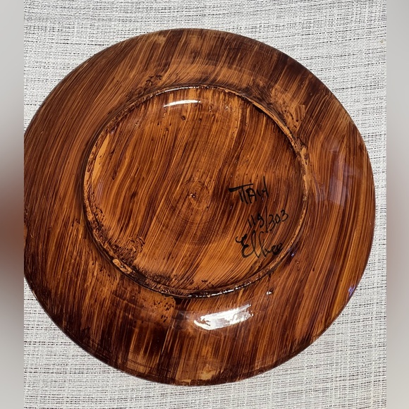 Vintage Mid Century Handmade Italian Waffle Plates (2) - Picture 7 of 11